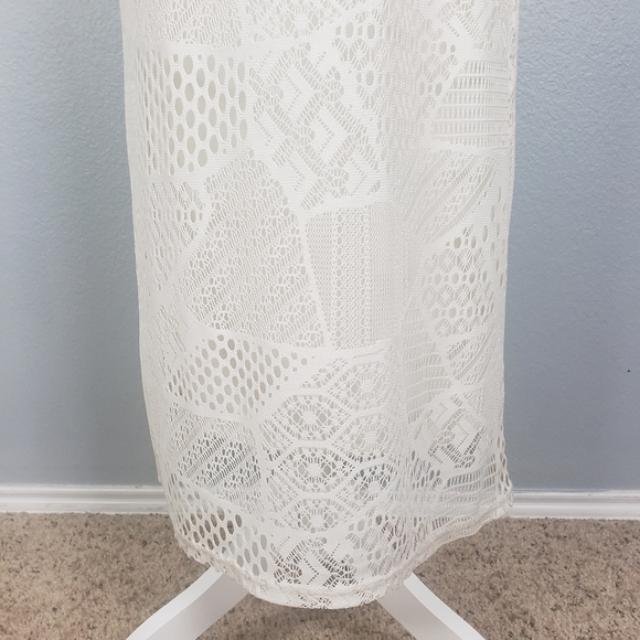ROUTE 66 Open Knit Maxi Dress Sz XS Boho Feminine - Picture 9 of 11
